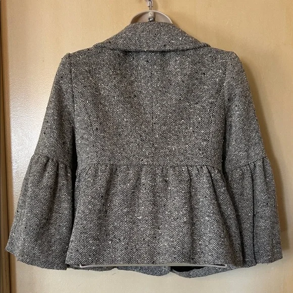 Olive des Olive Black and White Double-Breasted Tweed Jacket size S - Picture 7 of 11